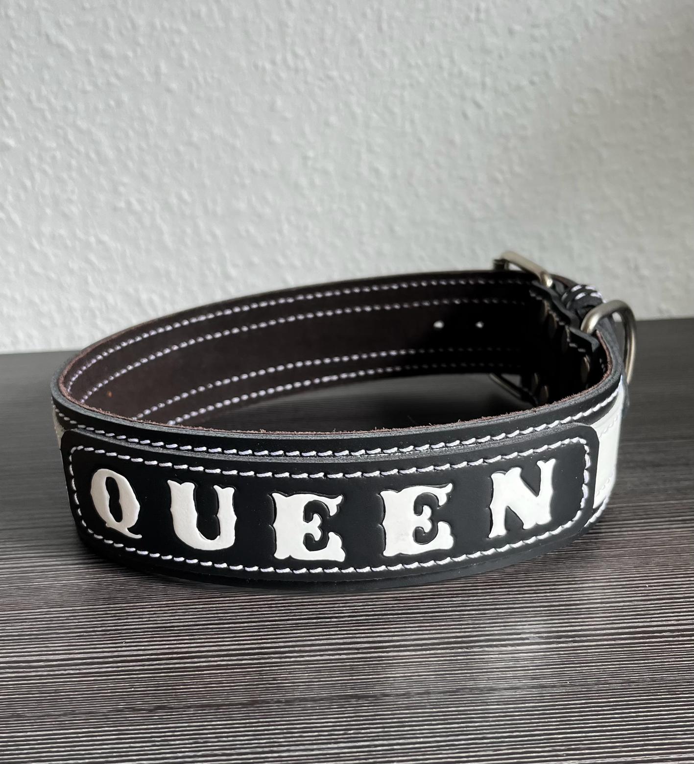 SONDERPOSTEN MESSEVORFÜHRER Lederhalsband - QUEEN