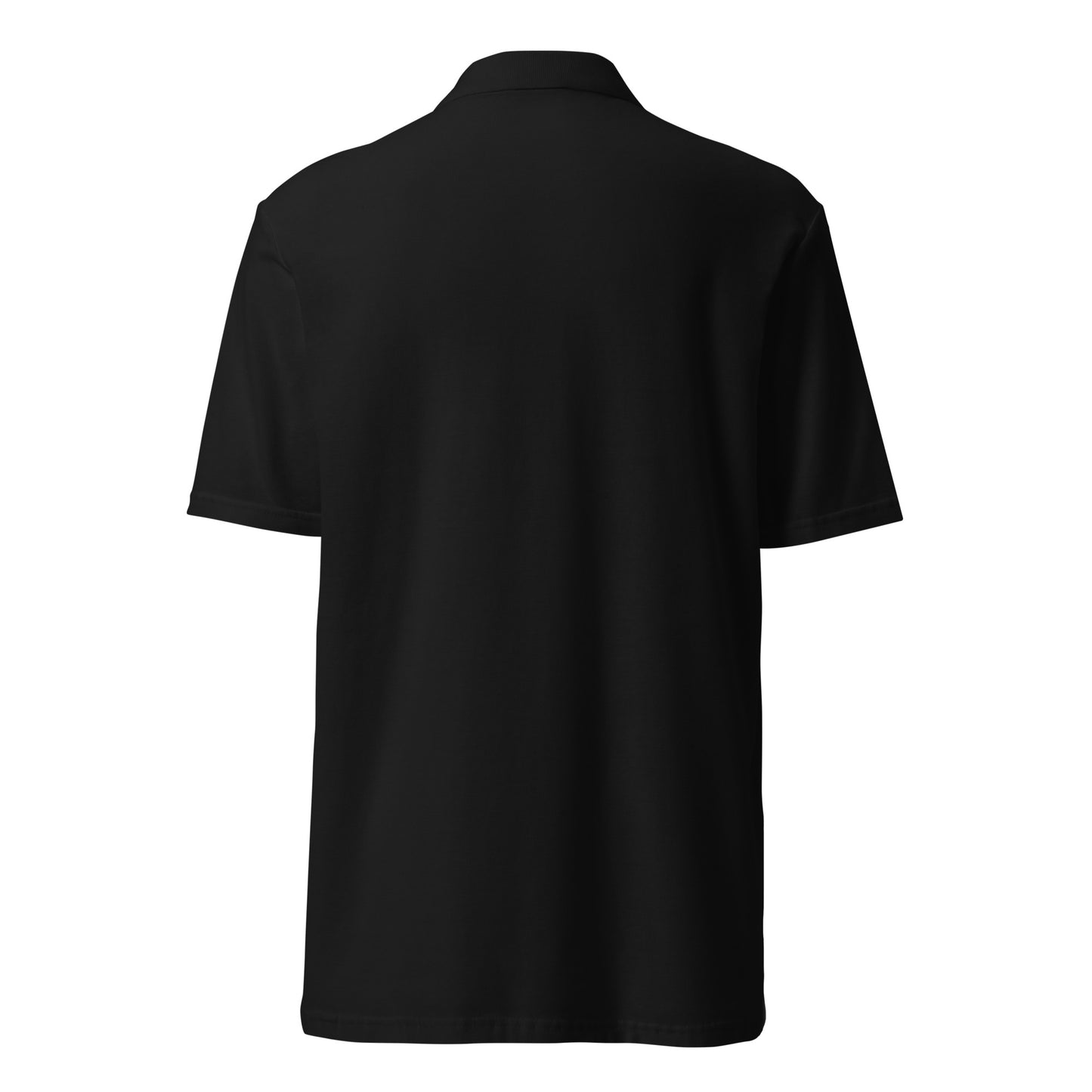 "STAFF Logo" Unisex Piqué-Poloshirt - Staffordshire Bullterrier - schwarz